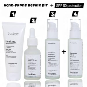 Healtine Acne-Prone Repair Kit + SPF 50 Protection (4 in 1 kit )